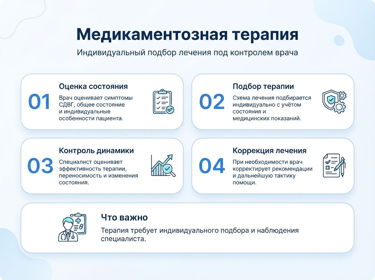 Лечение СДВГ в Первоуральске у детей и взрослыхинфографика